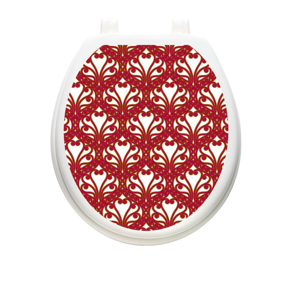 Toilet Tattoos Classic Queen Ann's Toilet Seat Sticker, Lid Decal